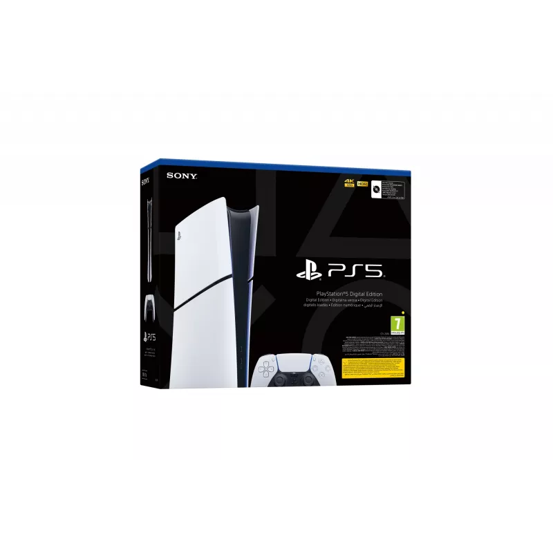 Sony PlayStation 5 (grupo de modelos – slim) Digital Edition, PlayStation 5, negro, blanco, 16384 MB, GDDR6, 448 GB/s, AMD