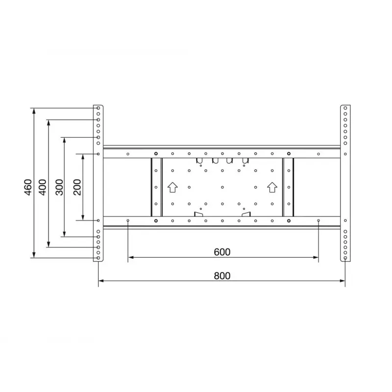 Set de ampliación Multibrackets M VESA set de ampliación Tilt & Turn 800x400