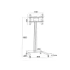 Soporte de pantalla Multibrackets M Display Stand 180 Single negro