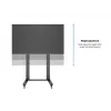Multibrackets M Public Display Stand 210 Dual Pillar Wheelbase negro