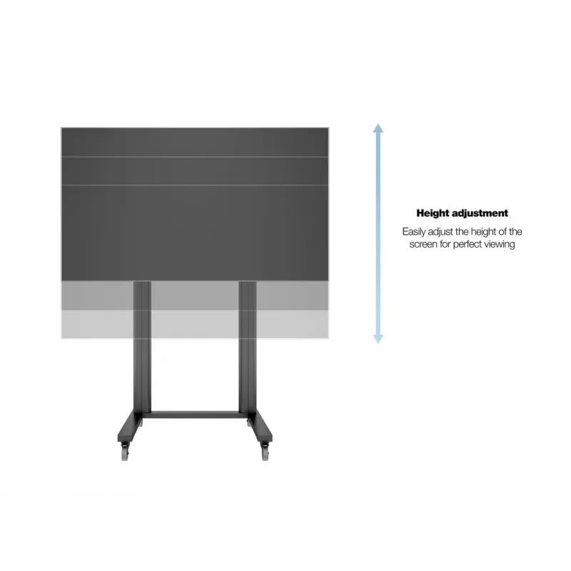 Multibrackets M Public Display Stand 210 Dual Pillar Wheelbase negro
