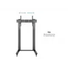Multibrackets M Public Display Stand 210 Dual Pillar Wheelbase negro