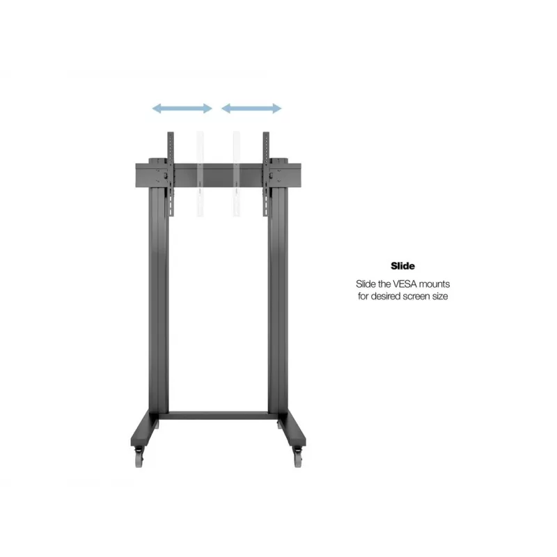 Multibrackets M Public Display Stand 210 Dual Pillar Wheelbase negro
