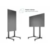 Multibrackets M Public Display Stand 210 Dual Pillar Wheelbase negro