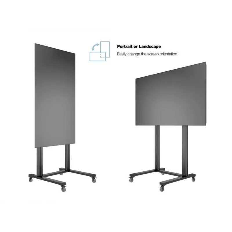 Multibrackets M Public Display Stand 210 Dual Pillar Wheelbase negro