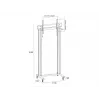 Multibrackets M Public Display Stand 210 Dual Pillar Wheelbase negro
