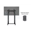 Multibrackets M Public Display Stand 210 Dual Pillar Wheelbase negro