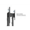 Multibrackets M Public Display Stand 210 Dual Pillar Wheelbase negro