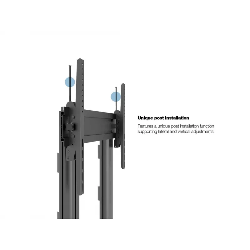 Multibrackets M Public Display Stand 210 Dual Pillar Wheelbase negro