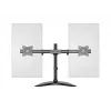 Multibrackets M Deskstand Basic Dual, independiente, 16 kg, 38,1 cm (15 pulgadas), 68,6 cm (27 pulgadas), 100 x 100 mm, negro