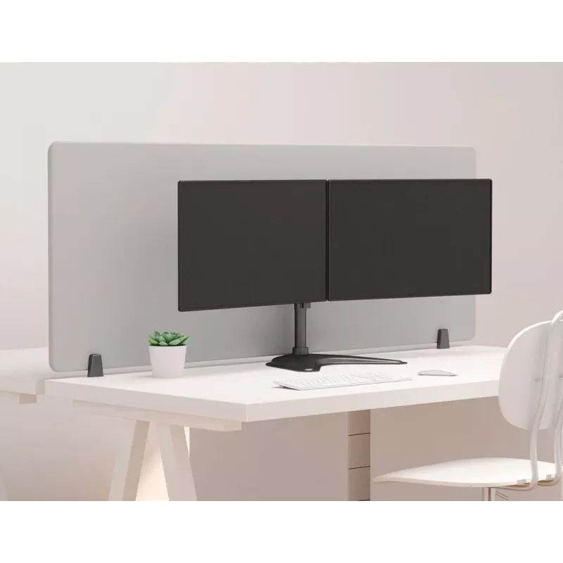 Multibrackets M Deskstand Basic Dual, independiente, 16 kg, 38,1 cm (15 pulgadas), 68,6 cm (27 pulgadas), 100 x 100 mm, negro