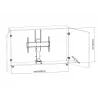 Multibrackets M soporte de TV motorizado Large capacidad de carga 50 kg pantallas de 37-65 pulgadas