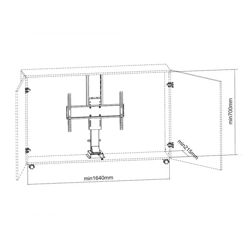 Multibrackets M soporte de TV motorizado Large capacidad de carga 50 kg pantallas de 37-65 pulgadas