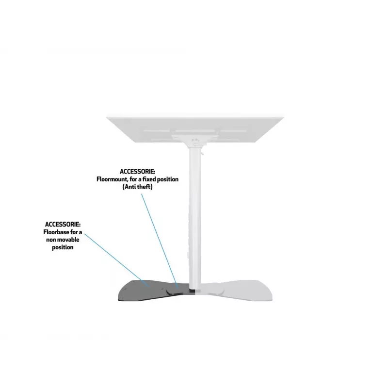Multibrackets M Public Display Stand 110 HD Floorbase Single negro