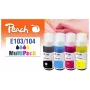 Peach 321330 cartucho de tinta 4 uds. Compatible rendimiento estándar negro, cian, magenta, amarillo