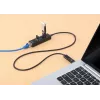Manhattan dock/hub combo USB-C y USB-A, conexiones (4): Ethernet y USB-A (x3), 5 Gbit/s (USB 3.2 Gen 1, también conocido como USB 3.0), alimentado por USB (no requiere fuente de alimentación externa)