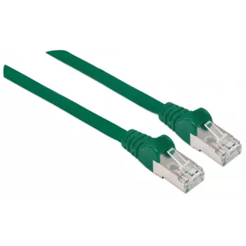 Intellinet cable de red patch, Cat6, 30 m, verde, cobre, S/FTP, LSOH/LSZH, PVC, RJ45, contactos dorados, protección de lengüeta, con alivio de tracción, garantía de por vida