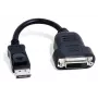 Matrox CAB-DP-DVIF adaptador de cable de vídeo 0,2 m DisplayPort DVI-D negro