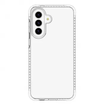 Cellularline Ultra Strong - Galaxy A57 funda transparente ultraprotectora con bordes amortiguadores de impactos y cámaras de aire integradas, diseñada para una protección máxima ante caídas accidentales.