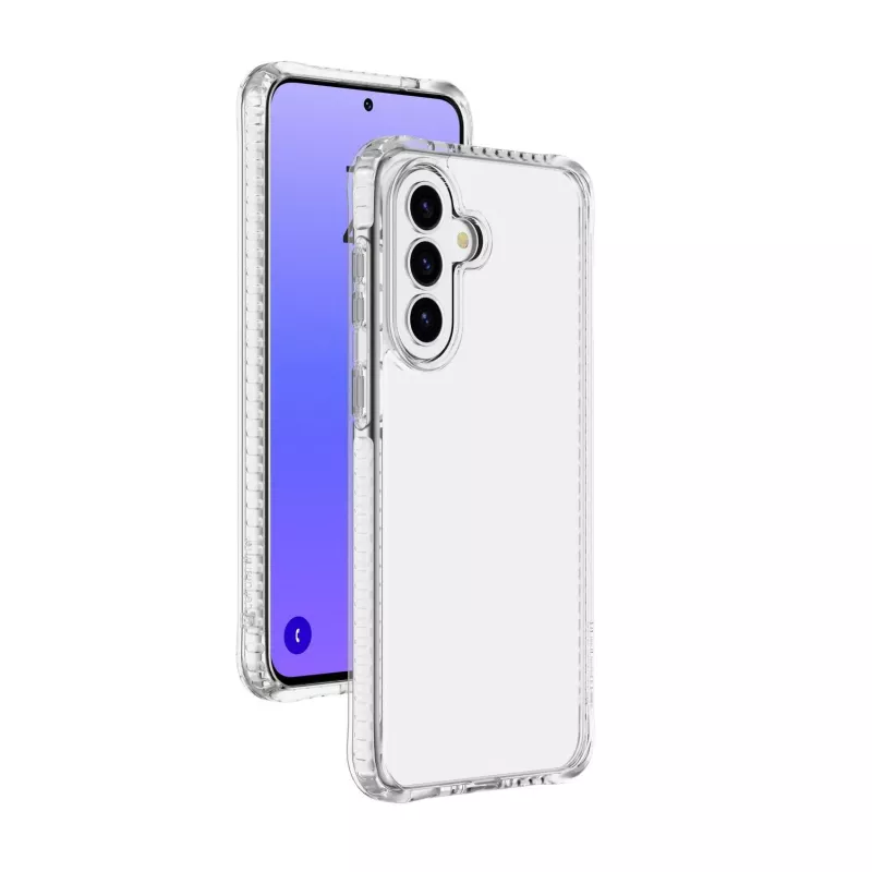 Cellularline Ultra Strong - Galaxy A37 funda transparente ultraprotectora con bordes amortiguadores de impactos y cámaras de aire integradas que garantizan la máxima protección ante caídas accidentales