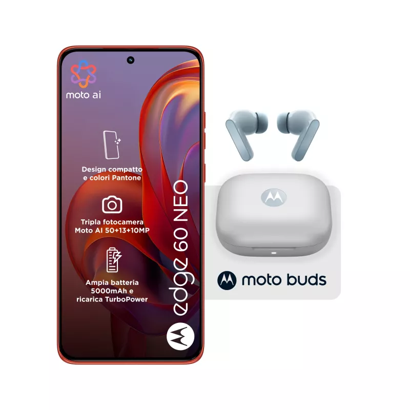 Motorola edge 60 neo + Moto Buds PG38C05749 16,1 cm (6,36