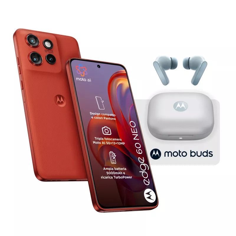 Motorola edge 60 neo + Moto Buds PG38C05749 16,1 cm (6,36