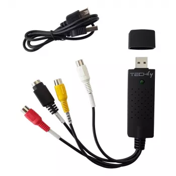 Techly I-USB-VIDEO-700TY convertidor de señal de vídeo 720 x 576 píxeles