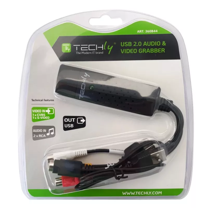 Techly I-USB-VIDEO-700TY convertidor de señal de vídeo 720 x 576 píxeles