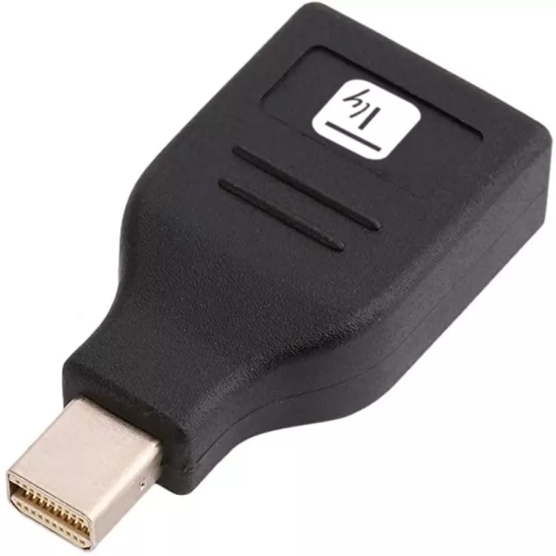 Techly IADAP DP-MDP2 adaptador de cable/adaptador DisplayPort Mini DisplayPort negro