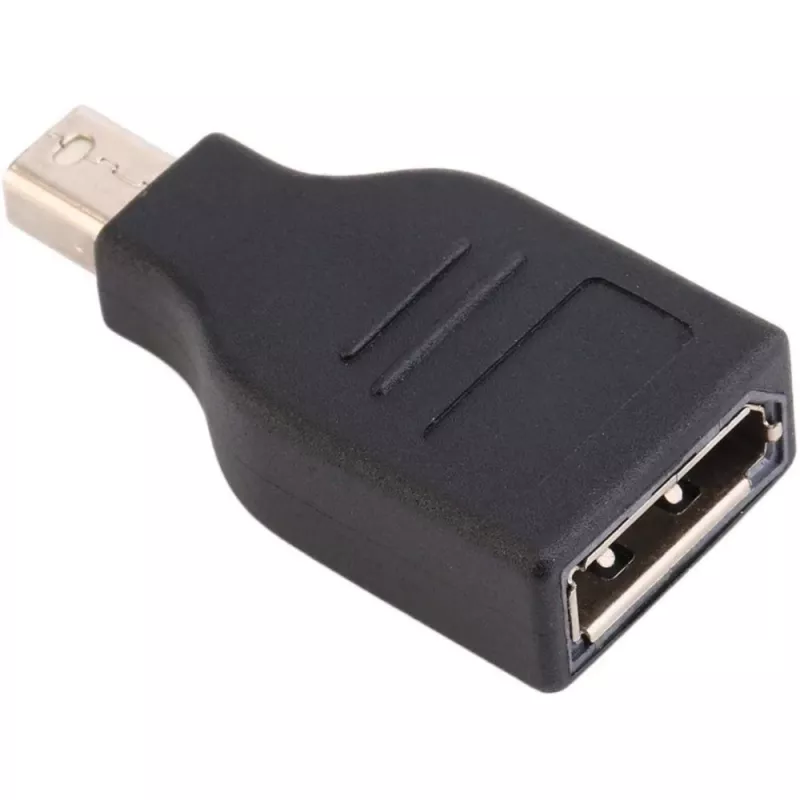 Techly IADAP DP-MDP2 adaptador de cable/adaptador DisplayPort Mini DisplayPort negro