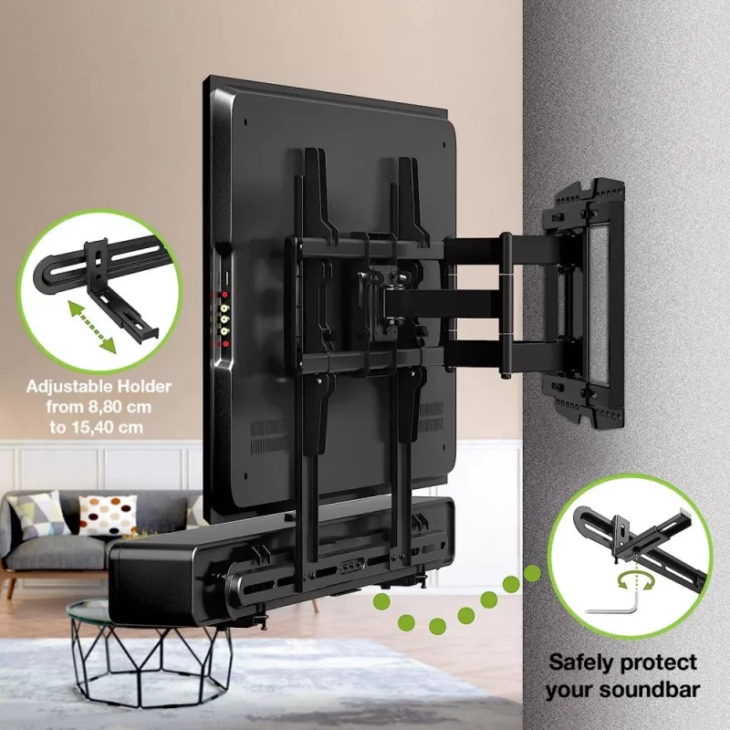 Techly soporte de pared universal para barra de sonido máx. VESA 600x400