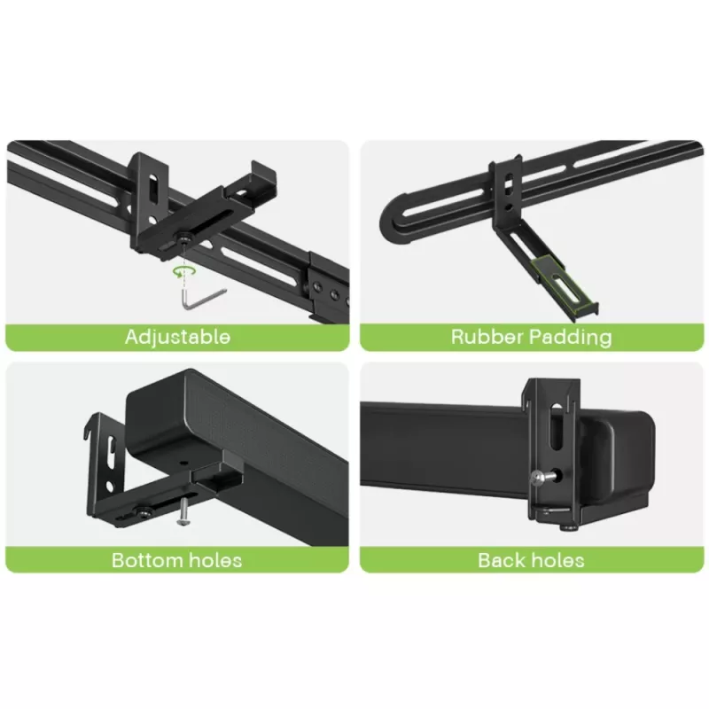 Techly soporte de pared universal para barra de sonido máx. VESA 600x400