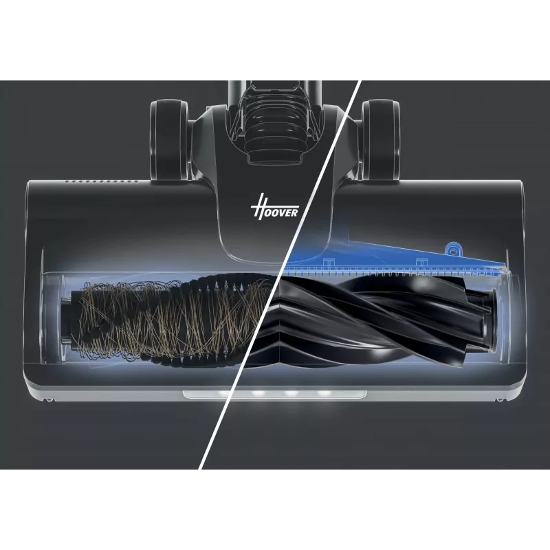Hoover HF1P10PX 011 aspirador de batería en seco espuma, micro sin bolsa 0,7 l 165 W negro, turquesa 22 Ah
