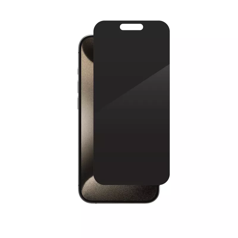 ZAGG InvisibleShield Glass Elite Privacy AM E Protector de pantalla Apple iPhone 15 Pro EN/FR