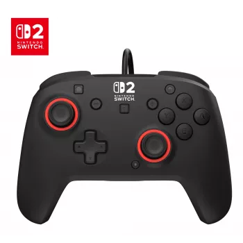 Mando de gaming con cable Turtle Beach Rematch para Nintendo Switch 2 – USB-C, cable de 3 m, botón trasero, D-Pad, Negro