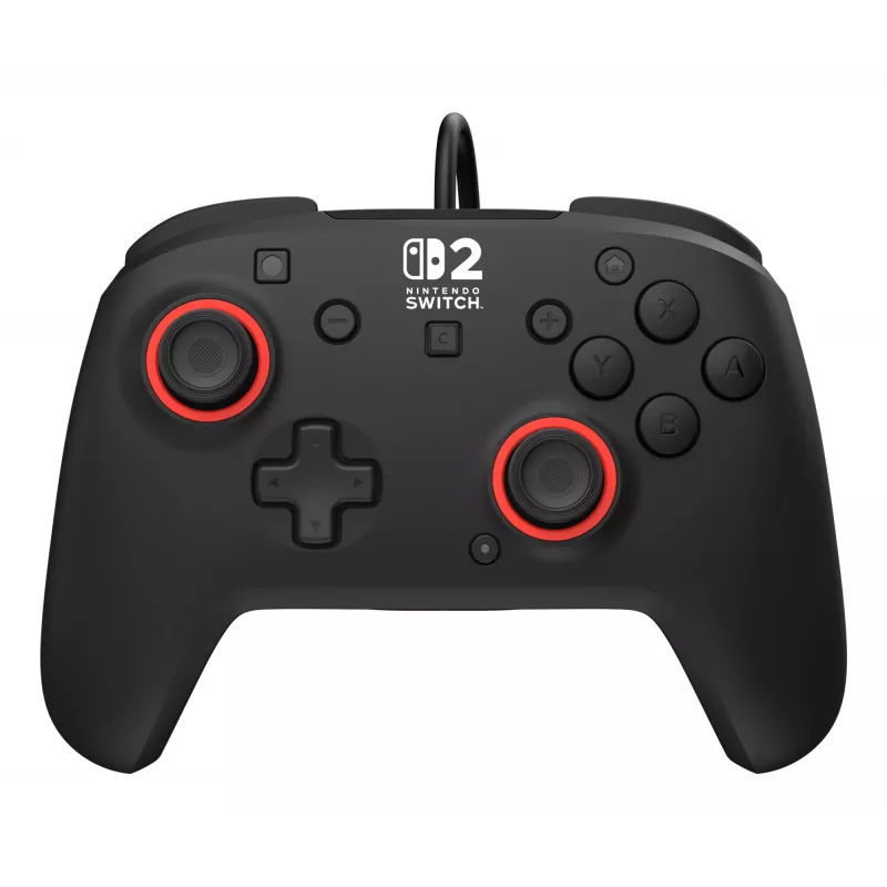 Mando de gaming con cable Turtle Beach Rematch para Nintendo Switch 2 – USB-C, cable de 3 m, botón trasero, D-Pad, Negro