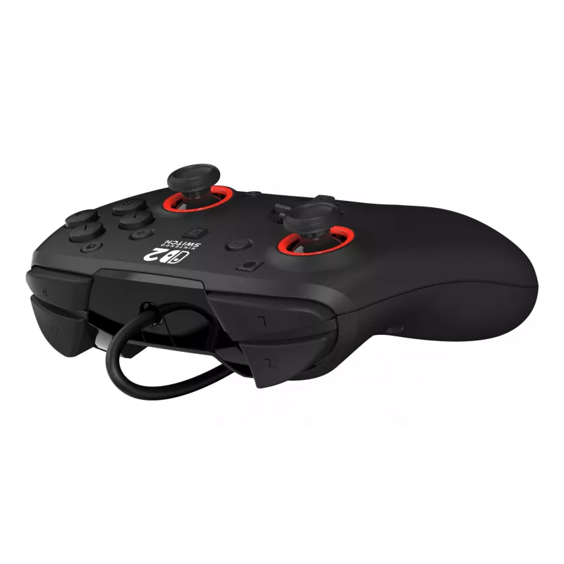 Mando de gaming con cable Turtle Beach Rematch para Nintendo Switch 2 – USB-C, cable de 3 m, botón trasero, D-Pad, Negro