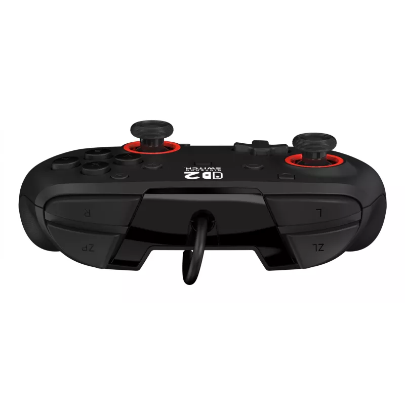 Mando de gaming con cable Turtle Beach Rematch para Nintendo Switch 2 – USB-C, cable de 3 m, botón trasero, D-Pad, Negro