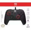 Mando de gaming con cable Turtle Beach Rematch para Nintendo Switch 2 – USB-C, cable de 3 m, botón trasero, D-Pad, Negro