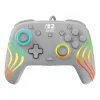 Mando de gaming RGB con cable Turtle Beach Afterglow Wave Gris – USB-C, cable de 3 m, para Nintendo Switch / Switch 2 / Switch OLED