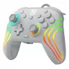 Mando de gaming RGB con cable Turtle Beach Afterglow Wave Gris – USB-C, cable de 3 m, para Nintendo Switch / Switch 2 / Switch OLED