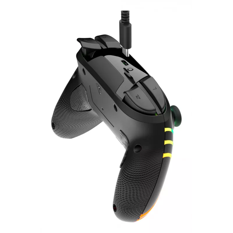 Mando de gaming RGB inalámbrico Turtle Beach Afterglow Wave Negro para Nintendo Switch 2 — Bluetooth/USB-C, batería integrada 20 h, cable de 3 m