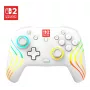 Mando de gaming RGB inalámbrico Turtle Beach Afterglow Wave Blanco para Nintendo Switch 2, Bluetooth/USB-C, batería integrada 20 h, cable de 3 m