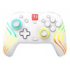 Mando de gaming RGB inalámbrico Turtle Beach Afterglow Wave Blanco para Nintendo Switch 2, Bluetooth/USB-C, batería integrada 20 h, cable de 3 m