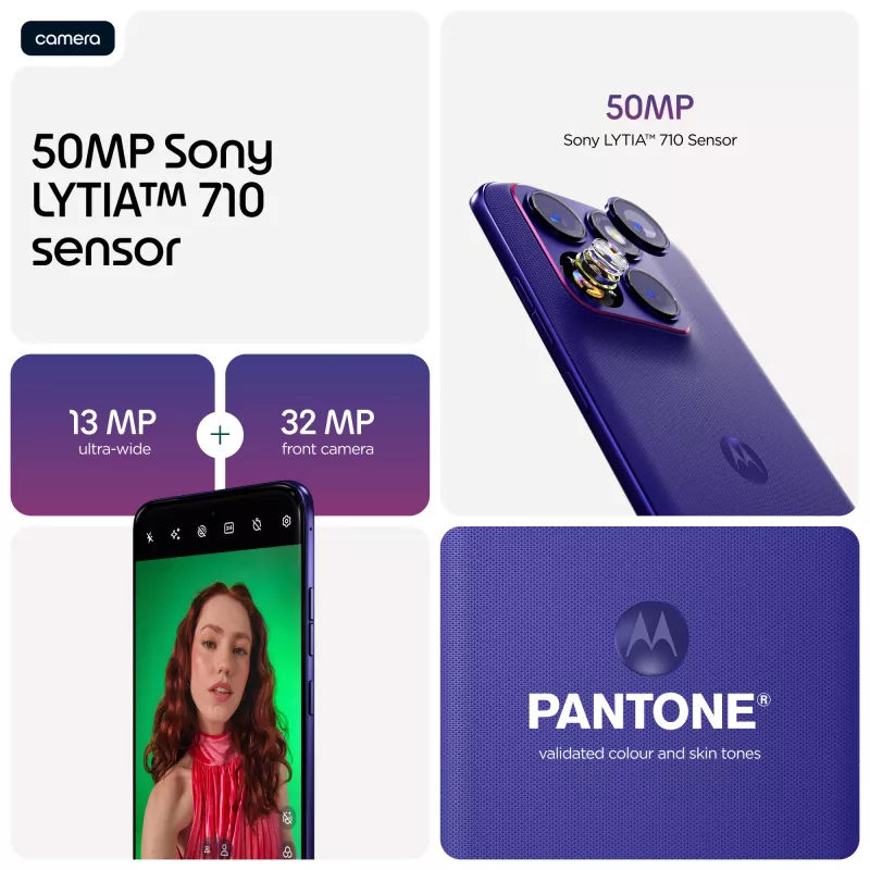 Smartphone Motorola edge 70 fusion — Snapdragon 7s Gen 3, 8 GB RAM, 256 GB, 6,78