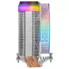 Mars Gaming MCPU-VR White disipador CPU Dual Infinity Mirror ARGB 4 heatpipes HCT 180W TDP ventilador PWM 12cm ultra silencioso