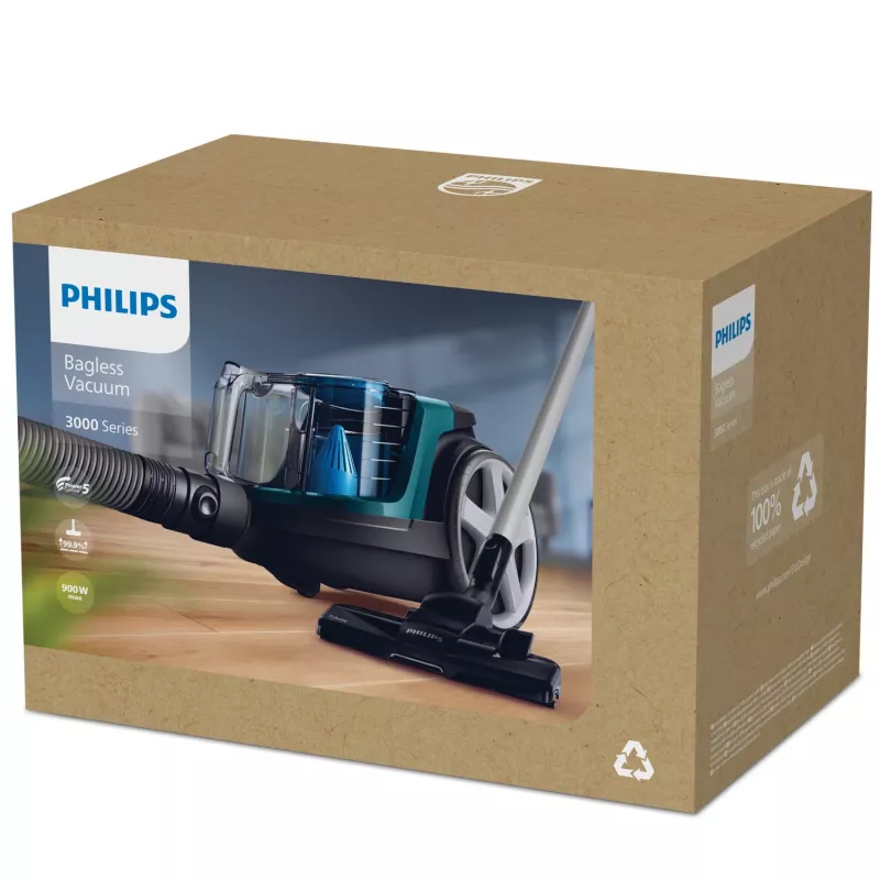 Philips serie 3000 FC9334/09 aspirador 1,5 L aspirador de arrastre en seco 900 W sin bolsa