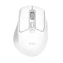 Ratón de oficina inalámbrico para diestros TRUST Niven – RF + Bluetooth, 3200 DPI, 7 botones, rueda de desplazamiento, Blanco