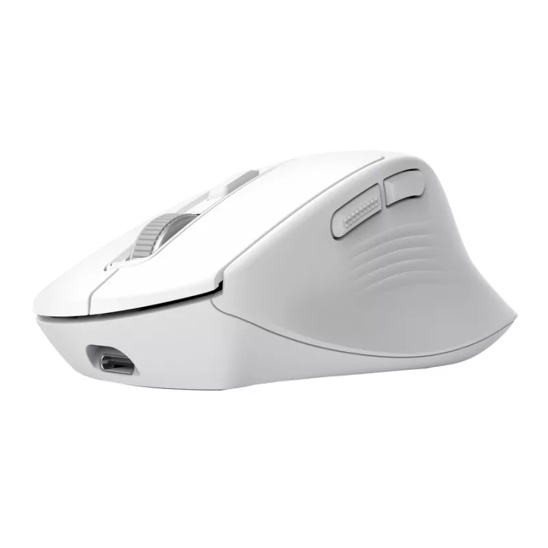 Ratón de oficina inalámbrico para diestros TRUST Niven – RF + Bluetooth, 3200 DPI, 7 botones, rueda de desplazamiento, Blanco