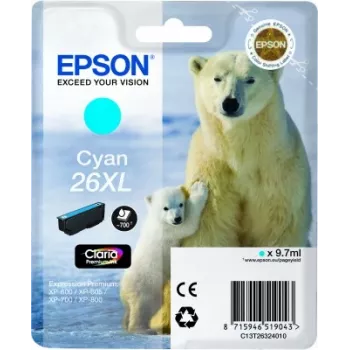 Epson Polar bear pack individual Cian 26XL Claria Premium Ink